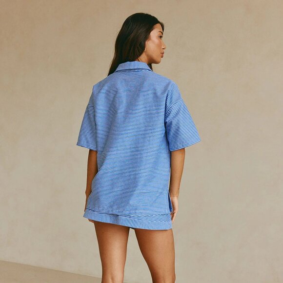 Sabo Striped Alyssia Button Down Short Sleeve Top XXS - Picture 2 of 15